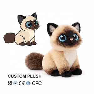Juguete de Peluche Personalizado, Gato Expresivo, Suave, Adorable, Sentado, de Algodón PP, Fabricante de Peluches - Product Image 2