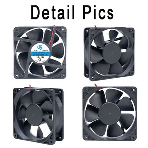 Cao-luồng không khí 120 mét bóng mang Điện Quạt làm mát 6000-6500 vòng/phút 250 + CFM lưỡi nhựa DC 12V ODM OEM - Product Image 5