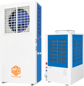 Climatiseur central industriel sur pied pour grands espaces, R-410A, capacité de refroidissement 36 kW, évaporation d'eau, énergie industrielle - Product Image 1
