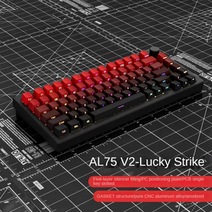 Teclado mecánico de aluminio AL75V2, retroiluminación RGB 75, teclado para juegos, brillo a través de 3 modos, tecla completa personalizada, juego de intercambio en caliente - Product Image 6