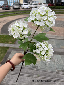 LO-816 Vente en gros de fleurs artificielles d'hortensia boule de neige et de buissons de viournum en soie <span class=keywords><strong>pour</strong></span> la décoration d'événements de mariage - Product Image 1