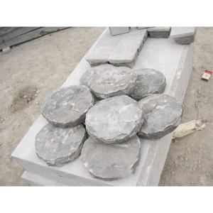 Dalles et blocs de pierre <span class=keywords><strong>calcaire</strong></span> naturelle YuanQuan de haute qualité, polies, flammées et sablées, grand format, gris/noir, pour marches et blocs - Product Image 1