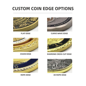 Monete Commemorative Personalizzate in Acciaio Inossidabile di Alta Qualità, Incise a Laser, Doppio Lucidatura Oro e Nero, Artigianato in Metallo - Product Image 3