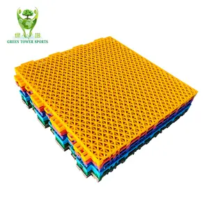 Outdoor basketball court flooring/PP material interlocking badminton floor covering