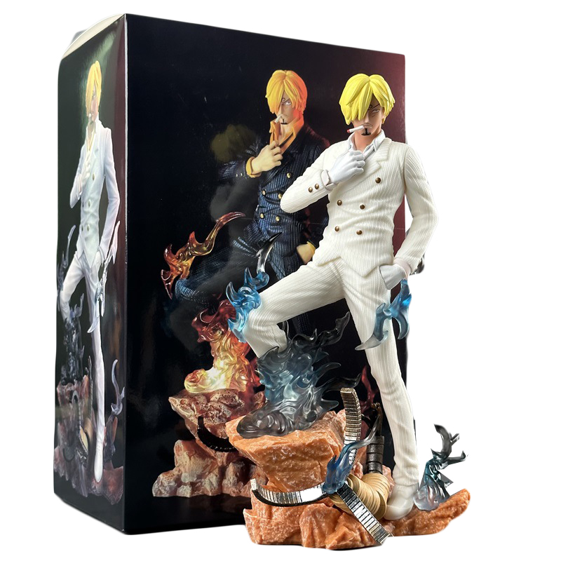 ワンピース　フィギュア　ルフィ　サンジ 3色ワンピースアニメフィギュアGkLxサンジゾロルフィ立ち姿勢像