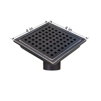 Oferta Especial: Rejilla de Drenaje Cuadrada de Acero Inoxidable 304 de 4 Pulgadas, Resistente a la Corrosión, con Rejilla Extraíble para Captar Cabellos, para Baño y Bañera