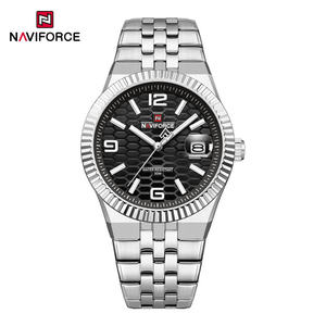 Reloj de cuarzo NAVIFORCE 9277 para hombre, con calendario, luminoso, correa de acero inoxidable, elegante reloj de pulsera para hombre, relojes masculinos. - Product Image 1
