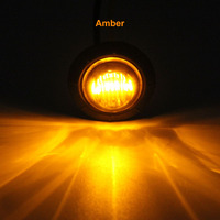 Ventas calientes Nuevo DC 12V Camión y coche Luz trasera Rojo Blanco Ámbar LED Luces de posición lateral para remolque Luces Led Para Camion