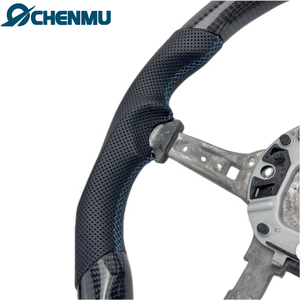 Volante <span class=keywords><strong>de</strong></span> marco <span class=keywords><strong>de</strong></span> fibra <span class=keywords><strong>de</strong></span> carbono estilo deportivo M en forma <span class=keywords><strong>de</strong></span> D para BMW F30 F10 F31 F15 F16 F34 F36 F20 FEver-Carbon Racing ECR - Product Image 4