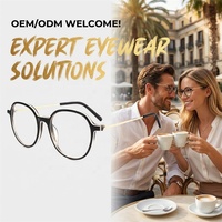 Montura de Gafas Ópticas de Acetato y Titanio Personalizada, Certificación CE, Ultraligera, No Más de 15g, Ideal para el Uso Diario, Ocio y Desplazamientos