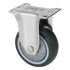 Industrielle PU-Rollen (4/5 Zoll) für mittlere Belastung, grün, hochwertig, kundenspezifisch, Großhandel - Product Image 2