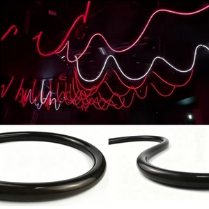 <span class=keywords><strong>Tube</strong></span> néon flexible en silicone DMX noir 360 LED, lumières DJ programmables 24V IP67 D22, <span class=keywords><strong>tube</strong></span> néon pour festivals de musique et raves - Product Image 1