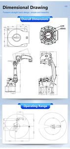 Robot industriel universel programmable 6DOF, bras robotique multifonctionnel pour le soudage, le polissage, le meulage et l'automatisation personnalisée - Product Image 5