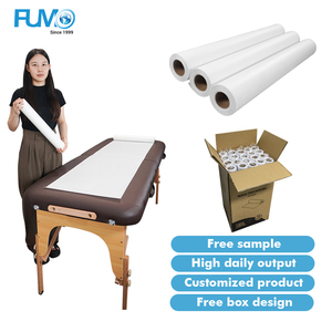 Fournisseurs en gros de Chine, rouleau de <span class=keywords><strong>papier</strong></span> de <span class=keywords><strong>protection</strong></span> jetable pour <span class=keywords><strong>table</strong></span> d'examen, 21 pouces x 125 pieds, tissu de <span class=keywords><strong>protection</strong></span> pour lit d'examen - Product Image 1