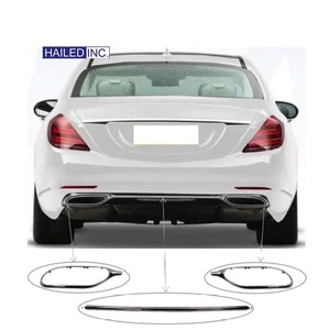 Accesorios para automóviles HAILED, parachoques trasero de coche, moldura cromada, tira embellecedora para <span class=keywords><strong>Mercedes</strong></span> <span class=keywords><strong>Benz</strong></span> Clase S W 222 2019 ~ 2021 2228853100 - Product Image 1