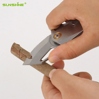 SUNSHINE haute qualité G10 poignée couteau de poche 440C lame EDC auto-défense survie d'urgence Ultra Compact Camping couteau pliant