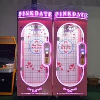 Los programas se pueden personalizar Mini clips Premio máquina muñeca máquina Arcade juego adecuado calambre regalos grúa máquina