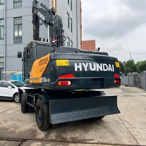 Excavadora Hyundai 210W-9 Usada a Bajo Precio, Excavadora de Ruedas Hyundai Usada de 21 Toneladas de Japón, Excavadora Grande Hyundai 210W-9 Usada en Venta - Product Image 2
