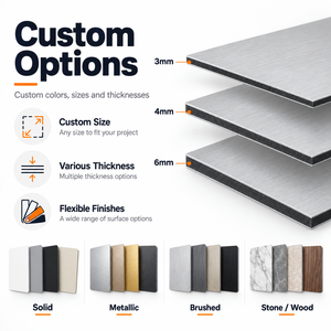Muestra Gratuita de Panel Compuesto de Aluminio (ACP) con Revestimiento de PVDF, Tamaño Personalizado, para Exteriores, Resistente al Moho, Antibacteriano, Antiestático e Impermeable - Product Image 6