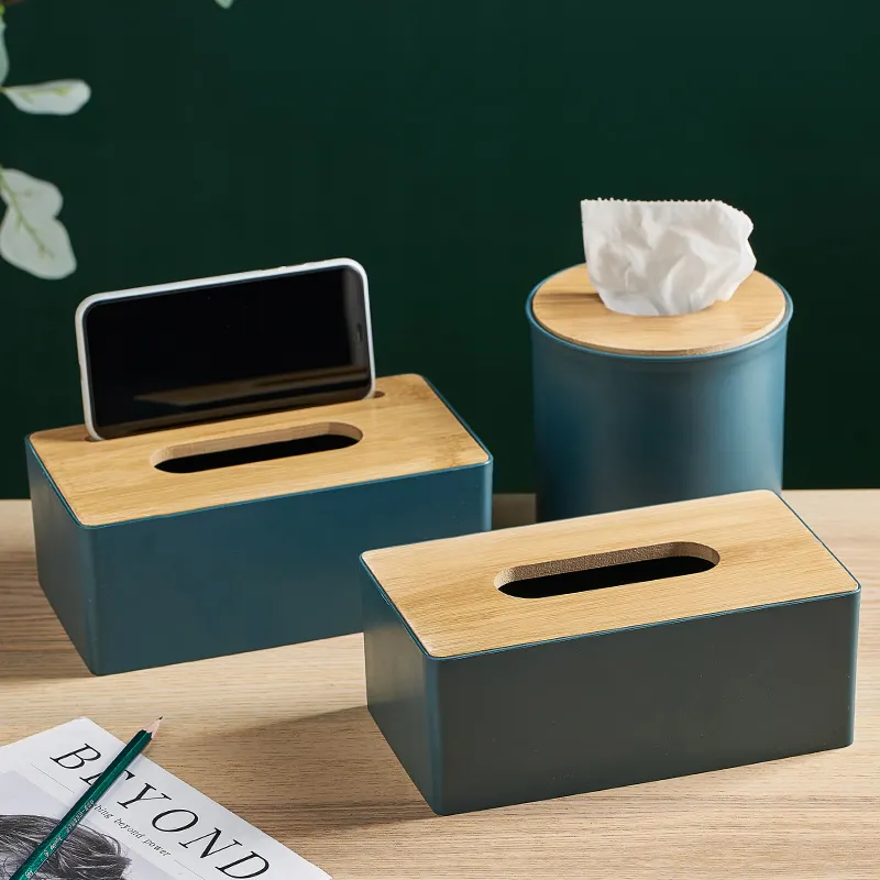 Скандинавская деревянная и полипропиленовая коробка для хранения салфеток, роскошный чехол, контейнер для лица, Диспенсер, деревянный обеденный стол, салфетки, кубические держатели для салфеток