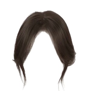 Perruque queue de poisson mixte avec frange 27 cm semi-tissée légère et respirante pour femme, extensions capillaires pour un volume accru - Product Image 2