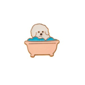 Broche en émail motif dessin animé de chiot mignon, épinglette animalière, accessoire de décoration pour sacs et vêtements - Product Image 5