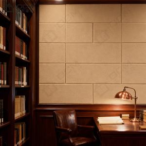 Panneaux acoustiques en fibre <span class=keywords><strong>de</strong></span> polyester noire autocollants, best-sellers, faciles à installer, décoration murale moderne pour salon, hall, OCM - Product Image 4