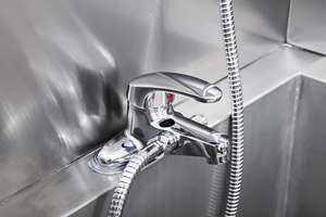 Baignoire de luxe en acier inoxydable avec fonction <span class=keywords><strong>SPA</strong></span> et air chaud, trois options de taille pour le bain et le toilettage des animaux de compagnie dans la salle de bain - Product Image 4