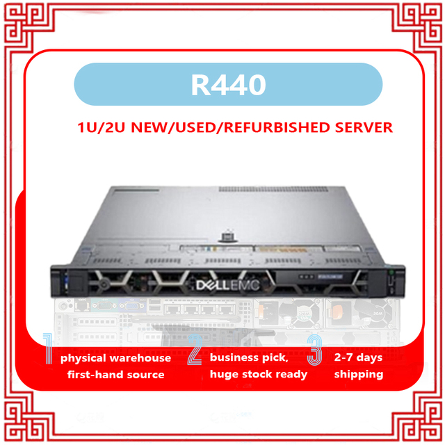 R440 Rak-mounted 1U Silent Dual-socket Server File Service Edge Computing Remote Office