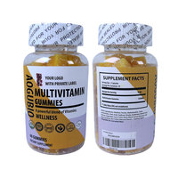 Groothandel op maat gemaakte vitamine C D3 multivitamine gummies met gemengde fruitsmaak, kauwgom snoepjes voor supplementen, OEM private label service