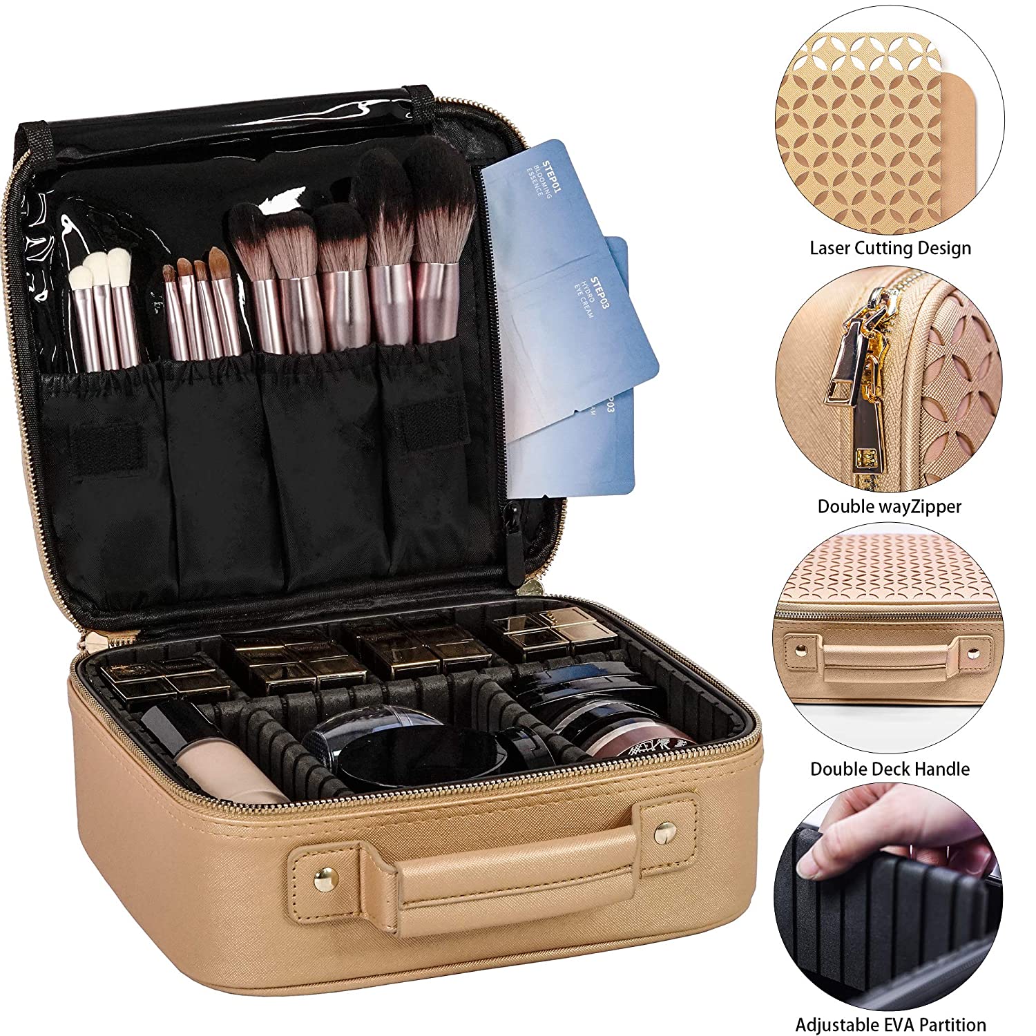 Fashionable Makeup Organizer Travel Beauty Toiletry Bags for Women Cosmetic Make up Bag