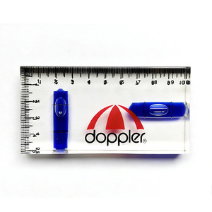 Nivel de burbuja horizontal mini tipo T transparente Doppler de nivel 3 para bricolaje en el hogar - Product Image 1
