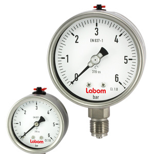 Manomètre à diaphragme Labom Ba2 16 bars en acier inoxydable pour l'industrie chimique - Product Image 3