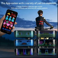 LED Programmierbarer Flexibler APP-gesteuerter Beliebter Neuer Anpassbarer Motorrad-Party-Fahrrad-LED-Helm-Bildschirm