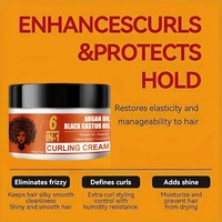 Crème élastique pour cheveux bouclés à l'huile de ricin noire 100g, prête à être expédiée, pour le coiffage et l'hydratation des cheveux bouclés, crème définissante pour les cheveux