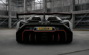 Kit carrosserie pour <span class=keywords><strong>Lamborghini</strong></span> <span class=keywords><strong>Aventador</strong></span> LP700, mise à niveau style Veneno, pare-chocs avant, capot et diffuseur arrière en fibre de carbone semi-complète. - Product Image 5