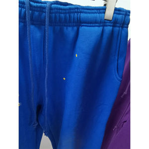 Großhandel Schwergewichtige Jogginghose mit Eigenem Logo, Mittlerer Bund, Flach, mit Kordelzug, Puff-Druck, Lässige Baumwoll-Hip-Hop-<span class=keywords><strong>Sweatpants</strong></span>, Herren-Sporthose - Product Image 4