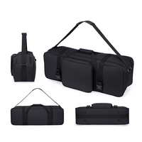 Tas Perlengkapan Pencahayaan Fotografi Fuliya Grosir Custom 3 Light Stands Flashes Tahan Air Berlapis Busa Dengan Pegangan
