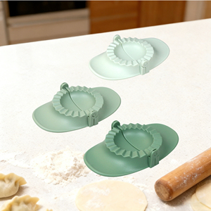 母の日用3ピースPP餃子メーカー セット-折りたたみ式キッチンツール 食洗機対応 再利用可能＆多用途 ラビオリ＆皮メーカー - Product Image 5