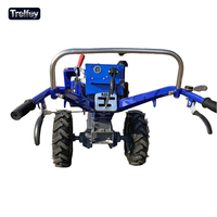 Tracteur à chenilles diesel 4 temps 20 CV 2 roues motrices avec pneus 6.00-12, boîte de vitesses incluse pour l'agriculture et le jardinage