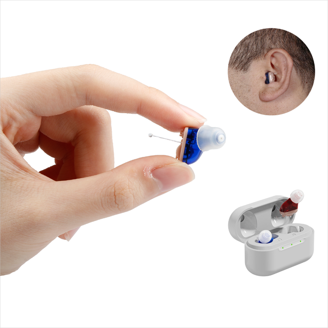 JINGHAO A17 Medical Mini CIC Popular OTC Digital Hearing Aids Rechargeable for Seniors and Deafness