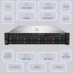 Servidor Usado DL380 Gen10 Plus, Gen9, Gen8, 2U, NIC, HDD, PCIe, Chasis de Respaldo, Almacenamiento de Big Data, Ethernet, Plataforma de Doble Socket 2U, el DL - Product Image 5