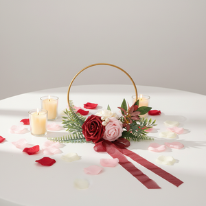 Fleur de lune personnalisée pour la fête de naissance, le mariage, la Saint-Valentin, Thanksgiving, la fête des mères, Noël, décoration, rose artificielle - Product Image 1
