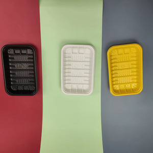 Bandejas de plástico personalizadas para el hogar, bandeja desechable de gran capacidad para servir frutas, carne, verduras, alimentos congelados - Product Image 2