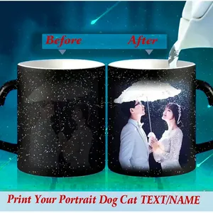 Tazas mágicas personalizadas <span class=keywords><strong>Taza</strong></span> que cambia de color <span class=keywords><strong>personalizada</strong></span> Activada por calor Cualquier imagen <span class=keywords><strong>Foto</strong></span> o texto impreso en <span class=keywords><strong>taza</strong></span> Papá Regalo del Día de la madre - Product Image 2