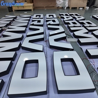 Enseigne publicitaire lumineuse LED personnalisée, logo lumineux pour magasin, enseigne extérieure en lettres canal, signalétique 3D Letrero Luminoso pour bâtiment