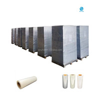 Film rétractable en PVC transparent rigide, résistant à l'humidité, soluble dans l'eau, pour l'emballage de café, de thé, de jus, de verre, de canettes, de flacons compte-gouttes