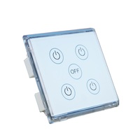 Smart Switch 4 Gang WIFI écran de verre tactile Master Switch Control Hub du système Smart Home