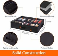 Boîte de rangement pliable pour chaussures, organiseur de chaussures pratique et anti-poussière pour placard et entrée