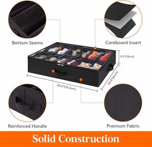 Collapsible <b>Shoes</b> <b>Storage</b> Box, Convenient Dustproof <b>Shoe</b> Organizer for Closet Entryway - Product Image 2